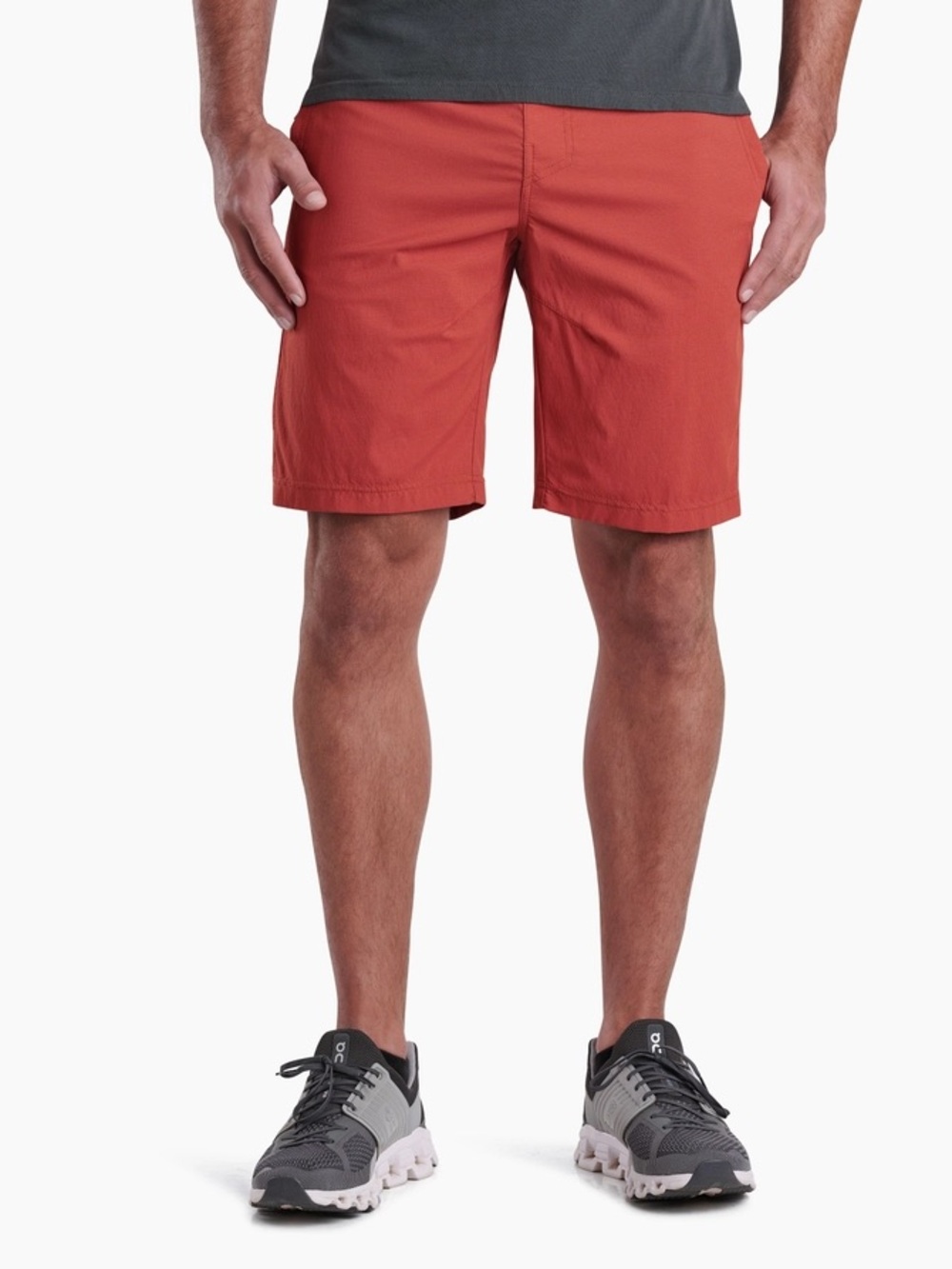 KUHL Kruiser Shorts Men’ Size XL 10" Inseam Sienna Red Lightweight Gorpcore